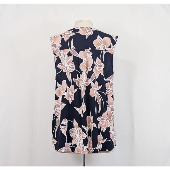 Papermoon Top Stitch Fix Blue Floral Clementa Textured Knit Women's Size 1X - Picture 4 of 6